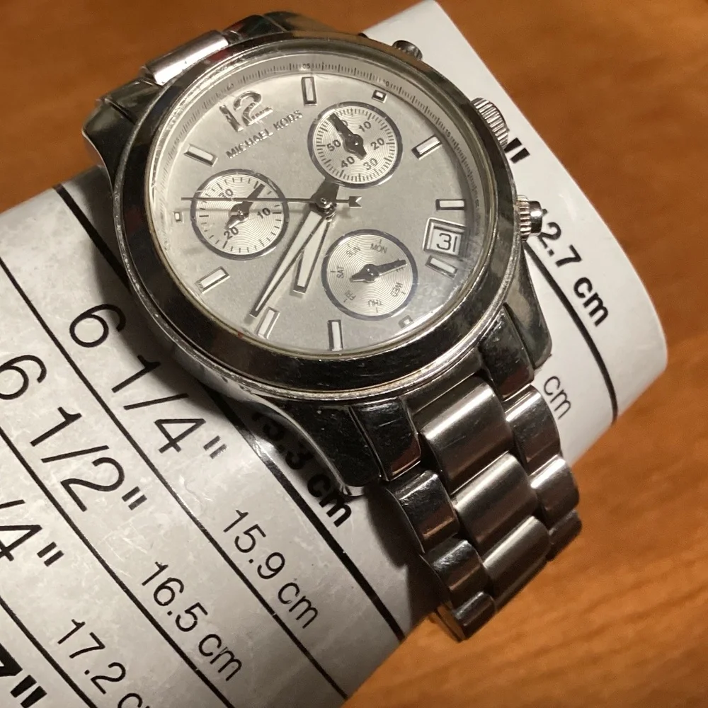 Michael Kors Silver-tone Small Runway Chronograph Women’s Watch MK5428